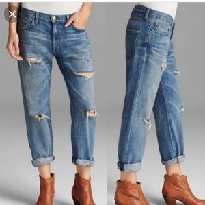 Current Elliot The Boyfriend Cuffed Denim Size 29